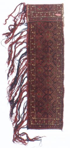 Antique Persian Turkmen Bokhara Rug 12 x 49  - 4275861