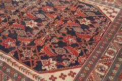 Antique Qashqai Rug 3 8 x 7 7  - 4552454