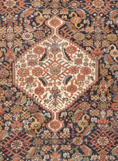 Antique Qashqai Rug 4 7 x 6 3  - 4405147