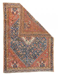 Antique Qashqai Rug 4 9 x 6 8  - 4553902