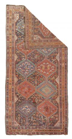 Antique Qashqai Rug 59 x 118 - 4354799