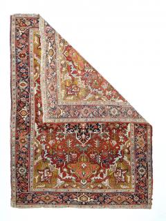 Antique Red Heriz Serapi Rug 410 x 69 - 4355479
