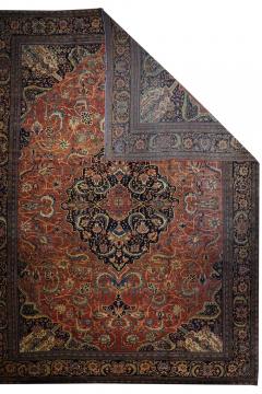 Antique Sarouk Rug 12 6 x 17 0  - 4296177