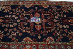 Antique Sarouk Rug 3 7 x 4 11  - 4457308