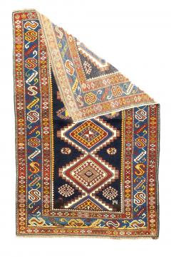 Antique Shirvan Rug 3 11 x 6 3  - 4457061