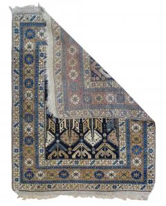 Antique Shirvan Rug 3 5 x 4 1  - 4553918