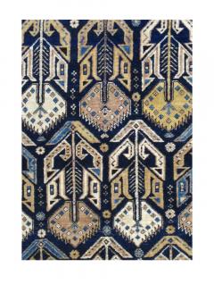 Antique Shirvan Rug 3 5 x 4 1  - 4553919