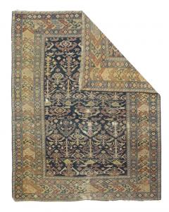 Antique Shirvan Rug 4 3 x 5 5  - 4554186