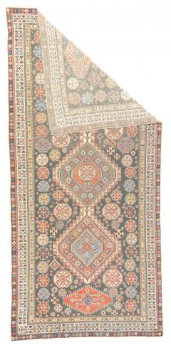 Antique Shirvan Rug 4 9 x 10 2  - 4327248