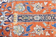 Antique Silk Heriz Rug 4 7 x 5 9  - 4296314