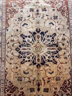 Antique Silk Heriz Rug 4 8 x 6 2  - 4313937
