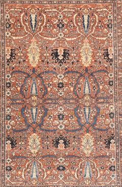 Antique Tabriz Haji Jalili Rug 4 6 x 5 10  - 4328448