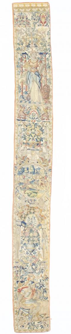 Antique Tapestry Panel one of pair 12 x 109  - 4268181