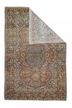 Antique Tehran Rug 4 6 x 6 10  - 4536790