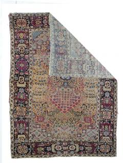 Antique Tehran Rug 4 7 x 6 5  - 4406102