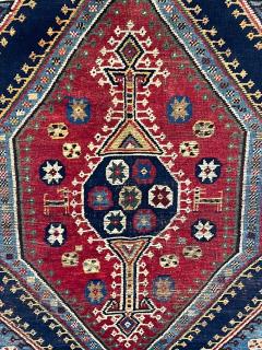 Antique Tribal Persian Qashqai Gabbeh Rug 45 x 71  - 4269038