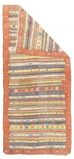 Antique Turkish Kilim Rug 4 9 x 10 5  - 4405048