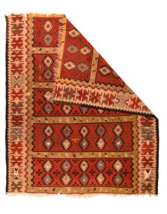 Antique Turkish Kilim Rug 45 x 54 - 4275781