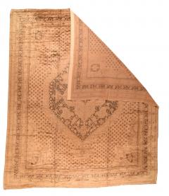 Antique Turkish Oushak Rug 13 9 x 15 8  - 4296211