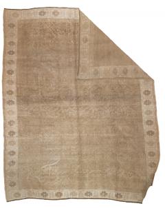 Antique Turkish Oushak Rug 7 5 x 9 2  - 4553882