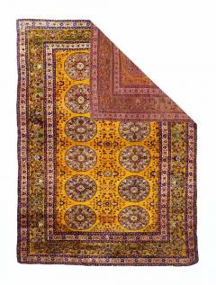 Antique Turkish Silk Rug 4 5 x 6 3  - 4314924