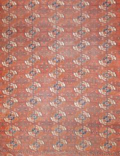 Antique Turkmen Main Carpet 7 3 x 10 2  - 4457418