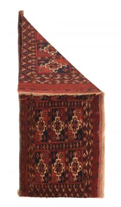 Antique Turkmen Rug 14 x 28 - 4275767