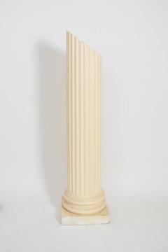 Antique style plaster column floor lamp 1970s  - 4539178