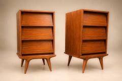 Architectural Pair of Brazilian Modern Side Tables in Ivory Wood Brazil 1950s - 4802138