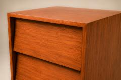 Architectural Pair of Brazilian Modern Side Tables in Ivory Wood Brazil 1950s - 4802141