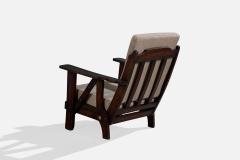 Argentine Designer Lounge Chairs with Oak and Fabric Argentina 1960s - 4785293