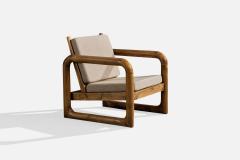 Argentine Designer Lounge Chairs with Pine and Fabric Argentina 1970s - 4785414