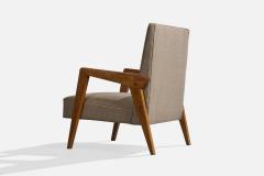 Argentine Designer Lounge Chairs with Wood and Fabric Argentina 1960s - 4785439