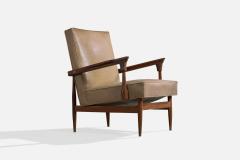Argentine Designer Lounge Chairs with Wood and Vinyl Argentina 1950s - 4785256