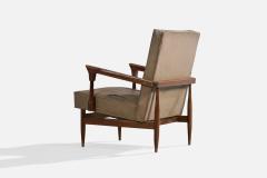 Argentine Designer Lounge Chairs with Wood and Vinyl Argentina 1950s - 4785257