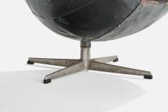 Arne Jacobsen Egg Lounge Chairs with Leather and Steel Denmark 1958 - 4764340
