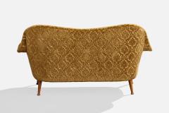 Arne Norell Sofa with Fabric and Birch Sweden 1960s - 4764345
