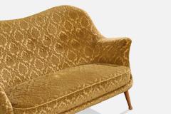 Arne Norell Sofa with Fabric and Birch Sweden 1960s - 4764347