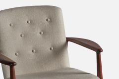 Arne Vodder Lounge Chair with Teak and Fabric Denmark 1950s - 4764354