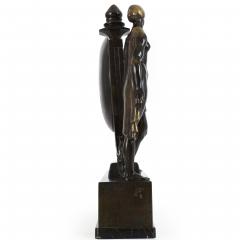 Art Deco Figural Mantel Clock Anton Grath - 4407244