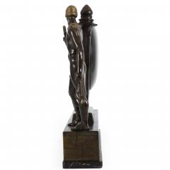 Art Deco Figural Mantel Clock Anton Grath - 4407246