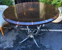 Art Deco Style Macassar Round Dining Table - 2927237