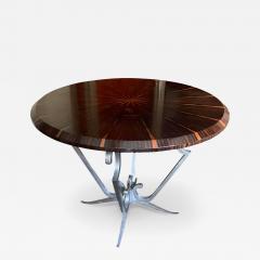 Art Deco Style Macassar Round Dining Table - 2927992