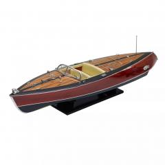 Art Deco Style Motorboat Model France 1930s - 4782028