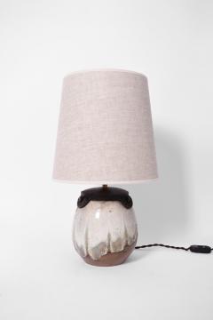 Art Deco style lamp in enamelled sandstone Keramis  - 4540089