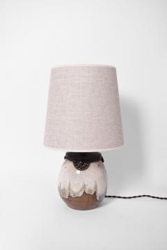 Art Deco style lamp in enamelled sandstone Keramis  - 4540090
