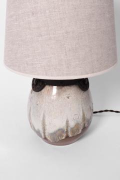 Art Deco style lamp in enamelled sandstone Keramis  - 4540091
