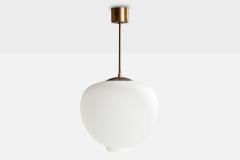 Arvid Bohlmarks Lampfabrik Pendant Light with Brass and Glass Sweden 1950s - 4764401
