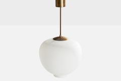 Arvid Bohlmarks Lampfabrik Pendant Light with Brass and Glass Sweden 1950s - 4764402