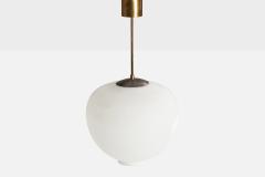 Arvid Bohlmarks Lampfabrik Pendant Light with Brass and Glass Sweden 1950s - 4764407